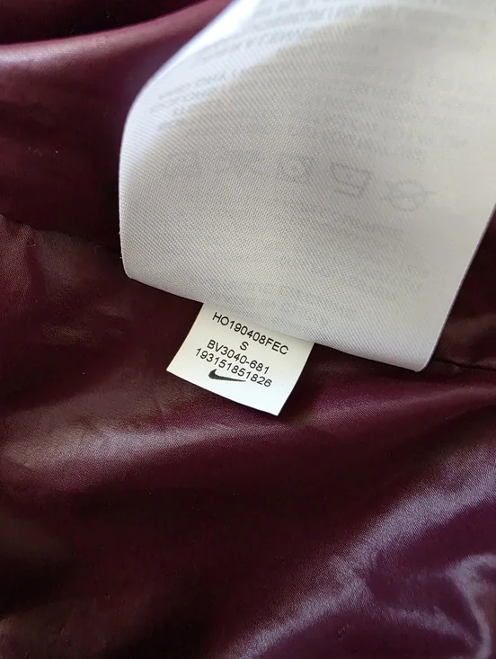 Nike Sportswear Retro Sherpa Fleece Track Jacket, Women's Small, GUC - Burgundy - Picture 9 of 12